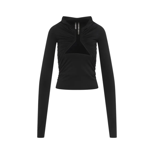 Rick Owens Langärmelige Oberteile Black Long Sleeves Prong Tee Black