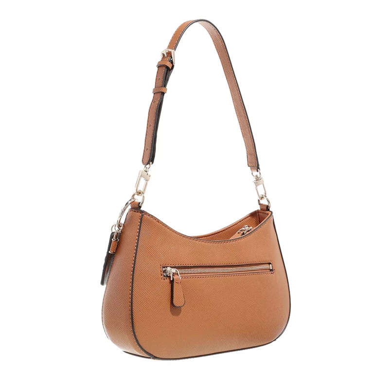 Guess Hobo Bag Noelle Top Zip Shoulder Bag Light Cognac(Image 3)