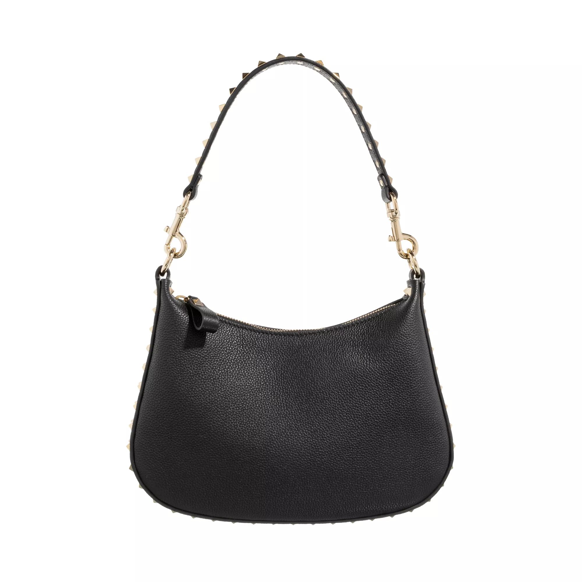 Valentino Garavani Hobo Bag - Rockstud Shoulder Bag Small - Gr. unisize - in Schwarz - für Damen