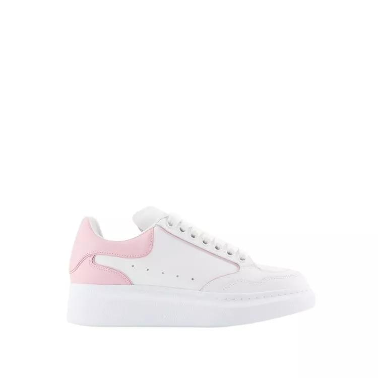 Alexander McQueen Low-Top Sneaker - Oversized Hybrid Sneakers  - Leather - White/Pink - Gr. 39 (EU) - in Gold - für Damen