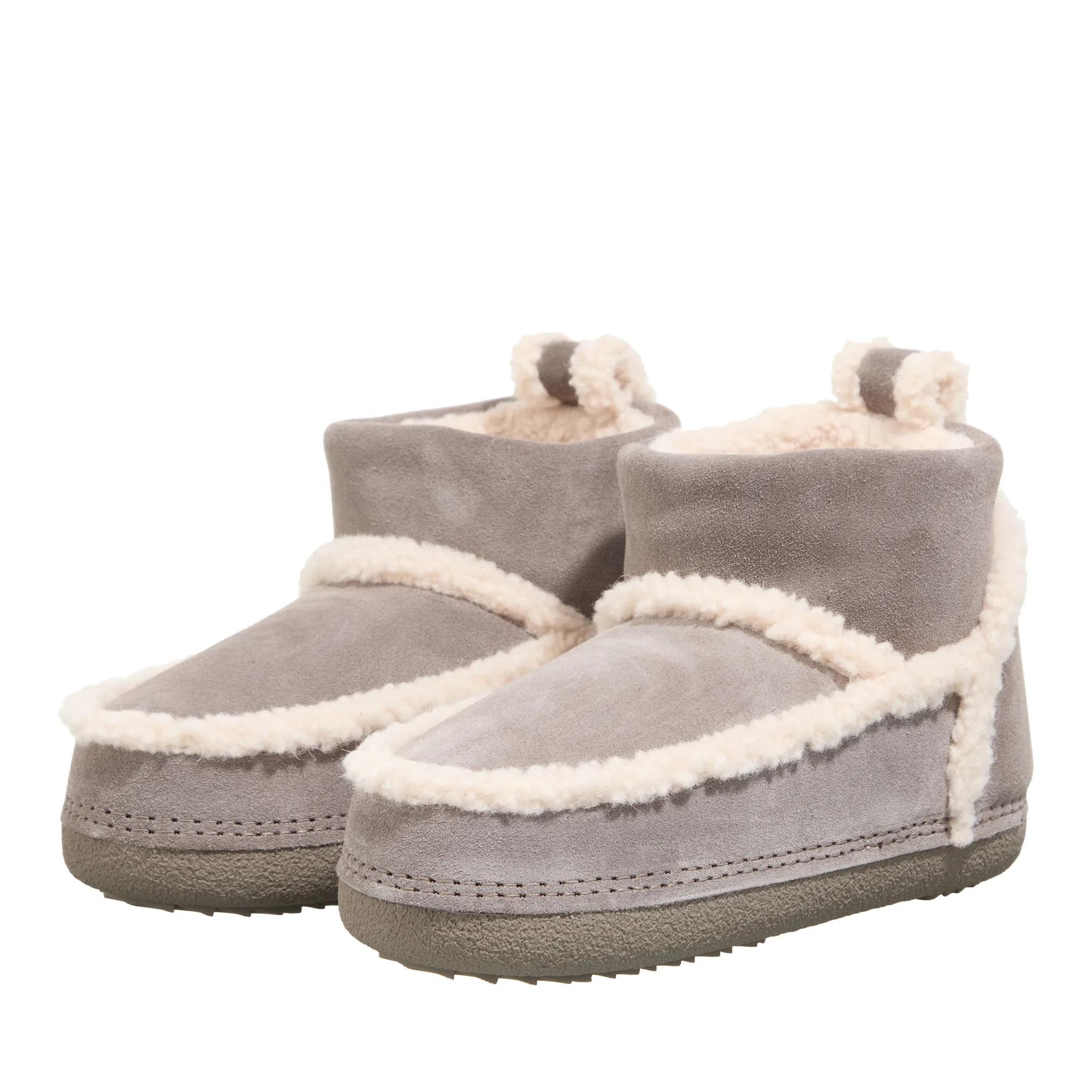 INUIKII Boots & Stiefeletten - Classic Shearling Low - Gr. 36 (EU) - in Grau - für Damen