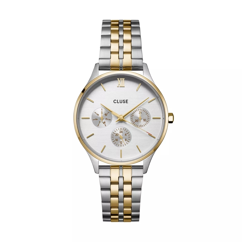 CLUSE Chronographe Minuit Uhr Silber