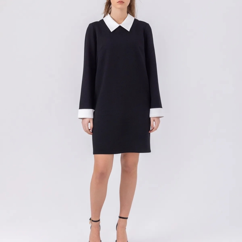 Helene Galwas Minikleid Minikleid mit lockerem Schnitt JENIS schwarz(Image 2)