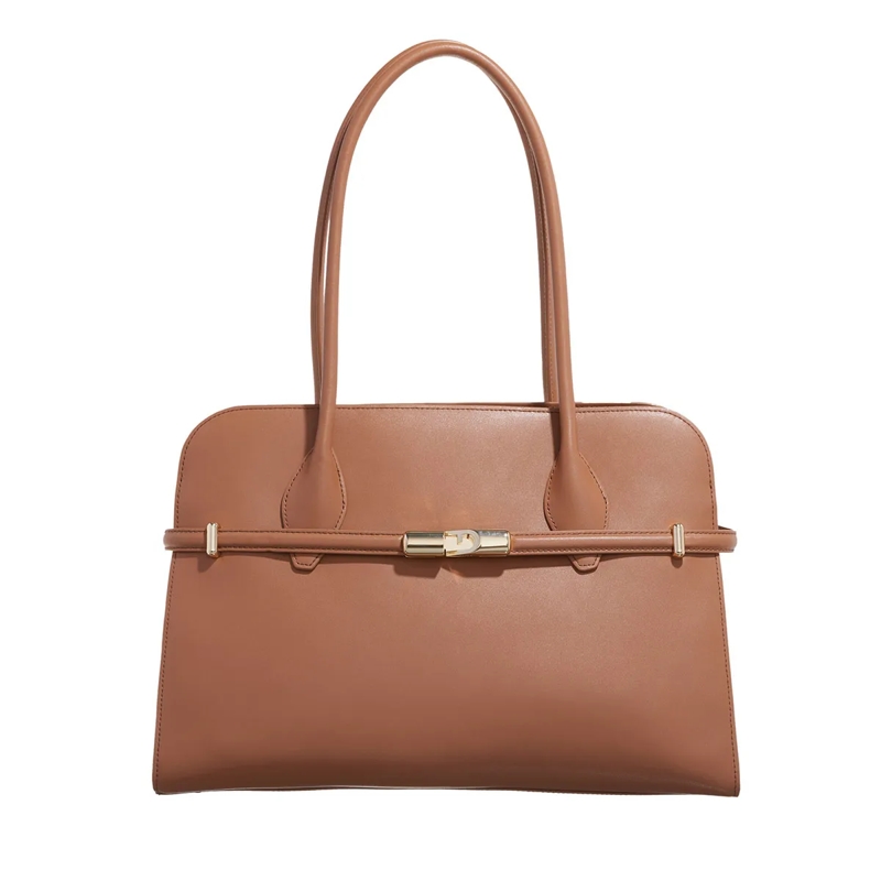Furla Schultertasche Furla Goccia L Dome Brandy