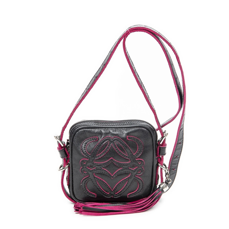 Loewe Crossbody Bag Mini Anagram Tassel Crossbody schwarz