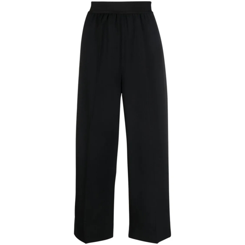 Stella McCartney  Wide-Leg Cropped Trousers Black