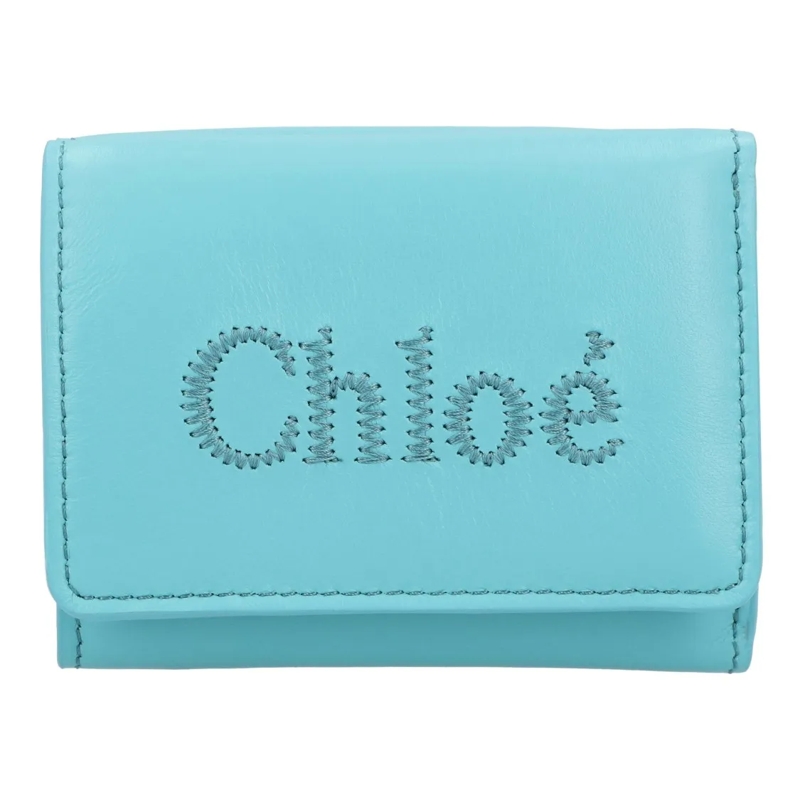 Chloé Portemonnee Sense Tri-Fold Wallet Blue Blue