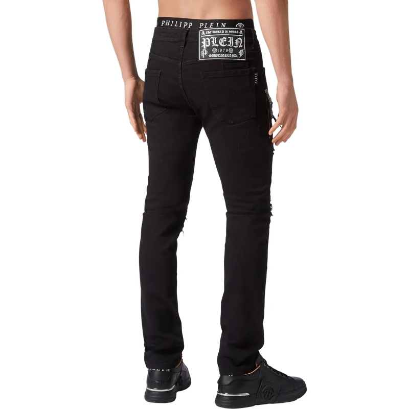 Philipp Plein Jeans mit geradem Bein Jeans Regular Fit schwarz(Image 2)