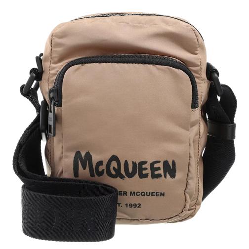 Alexander McQueen Autumn And Winter All Match Bag Beige / Black Crossbodytas
