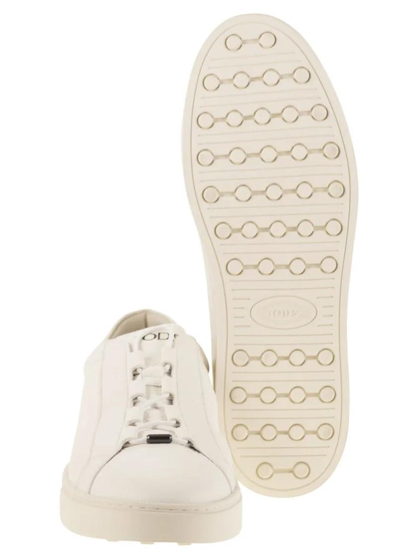 Thumbnail - Tod's Low-Top Sneaker - Leather Trainers - Gr. 8_5 - in Beige - für Damen