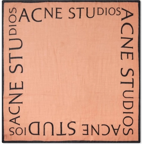 Acne Studios  Varbone Logo Wool Scarf rose