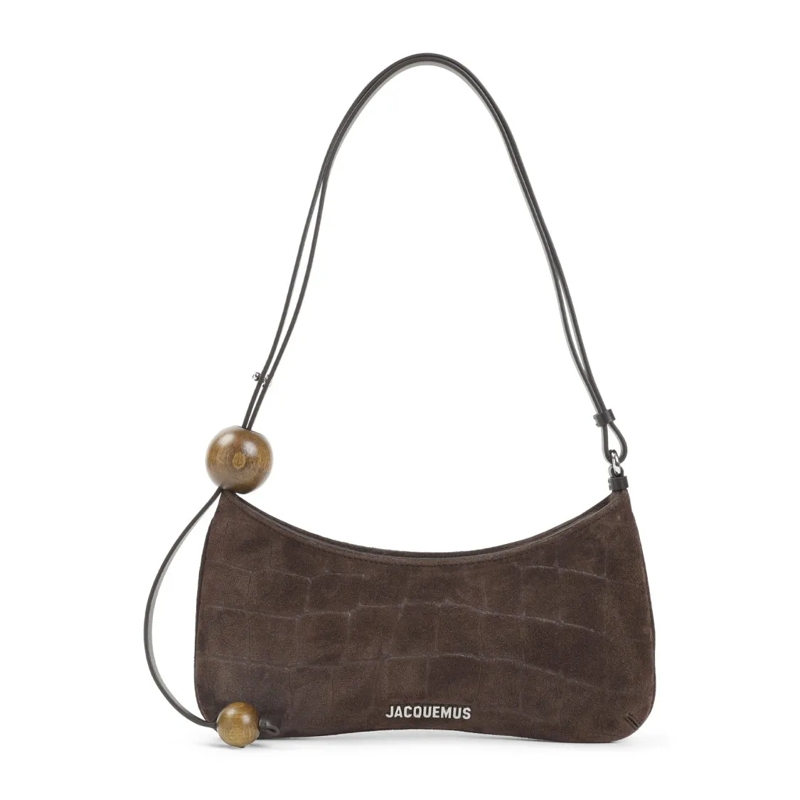 Jacquemus Schultertasche Rectangular Brown Suede Shoulder Bag Brown
