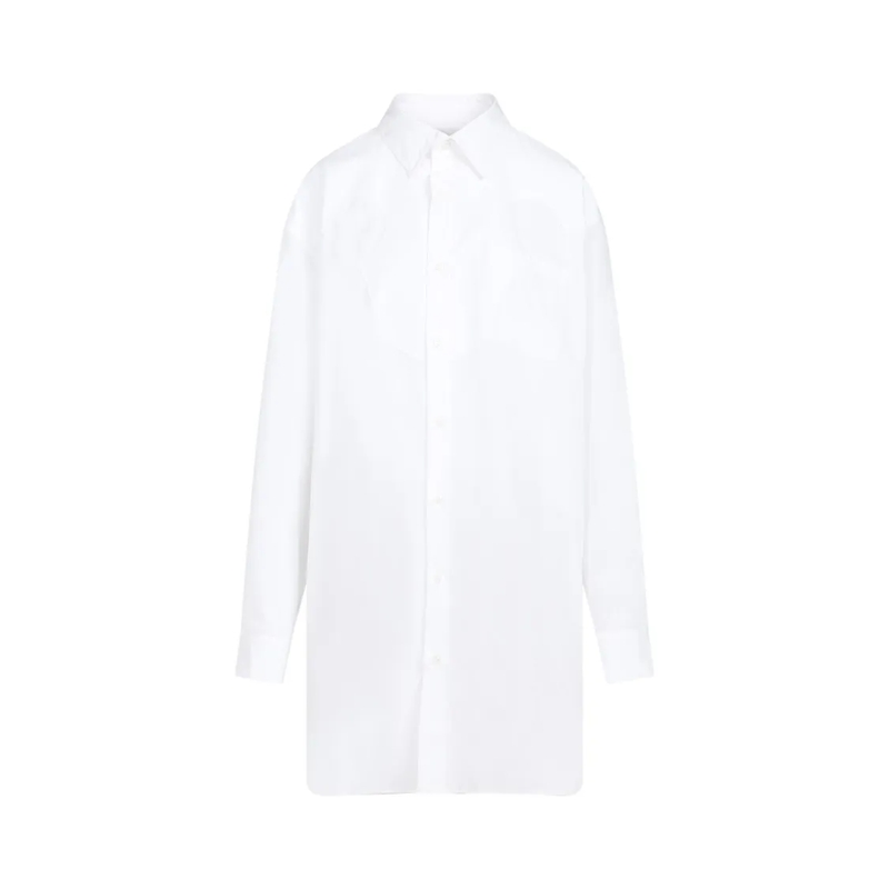 Maison Margiela Hemd Optic White Cotton Shirt White