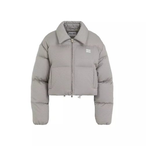 Miu Miu  Aluminum Grey Jacket Grey