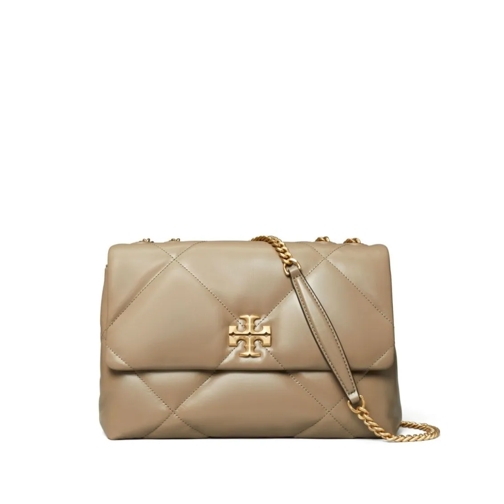 Tory Burch Schultertasche Kira Diamond Quilt Convertible Shoulder Bag Taupe Oak