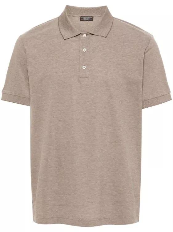 Peserico - Brown Cotton Polo Shirt - Größe 56 - brown