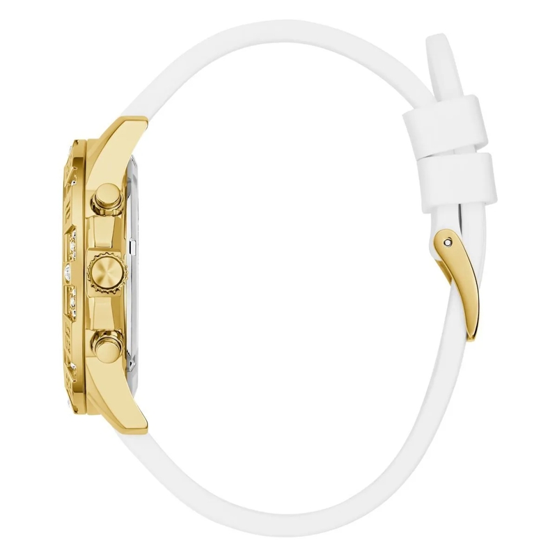 Guess Quarzuhr Quarz-Analoguhr Majesty weiss(Image 7)