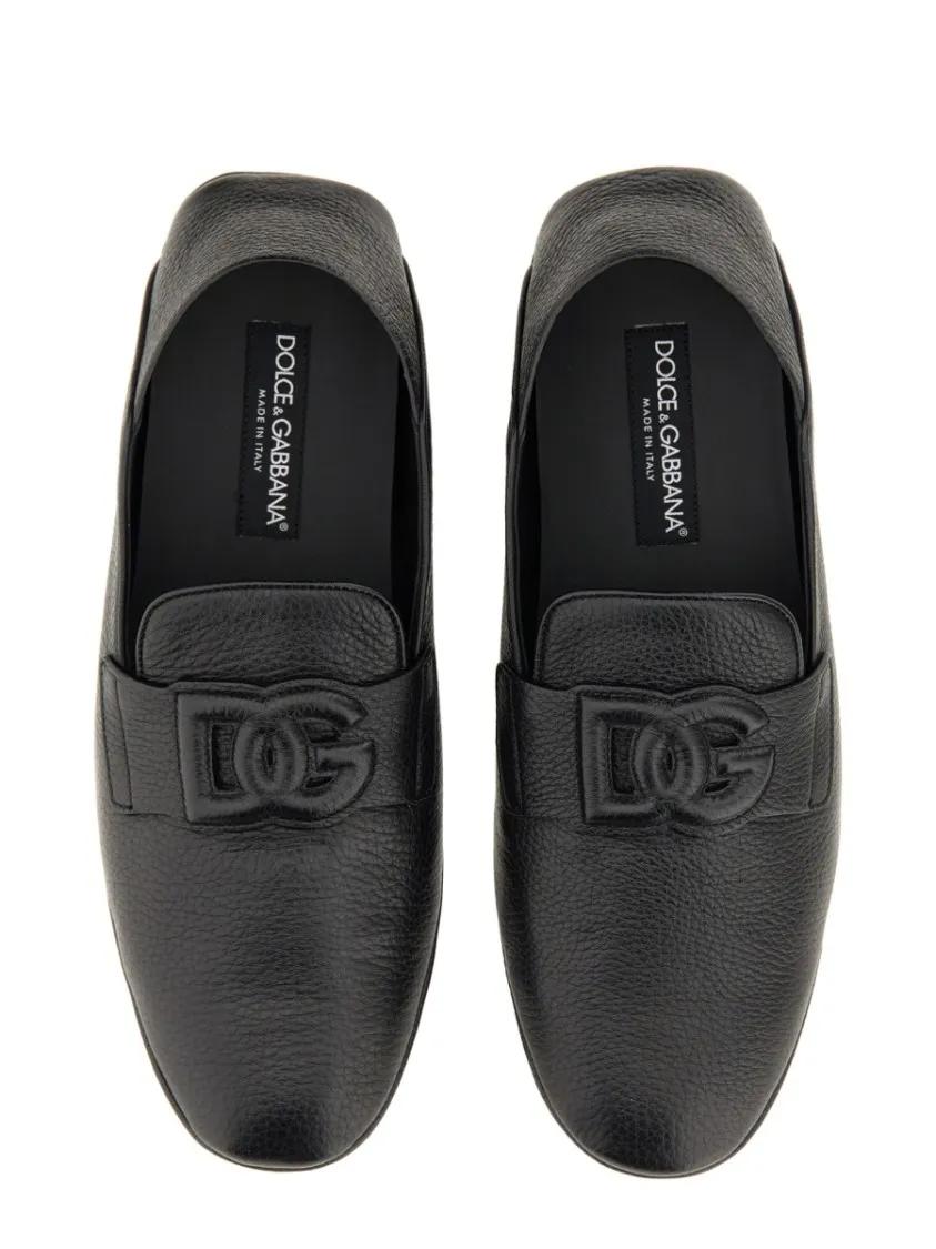 Thumbnail - Dolce&Gabbana Loafer - Driver With Logo - Gr. 42,5 (EU) - in Schwarz - für Damen