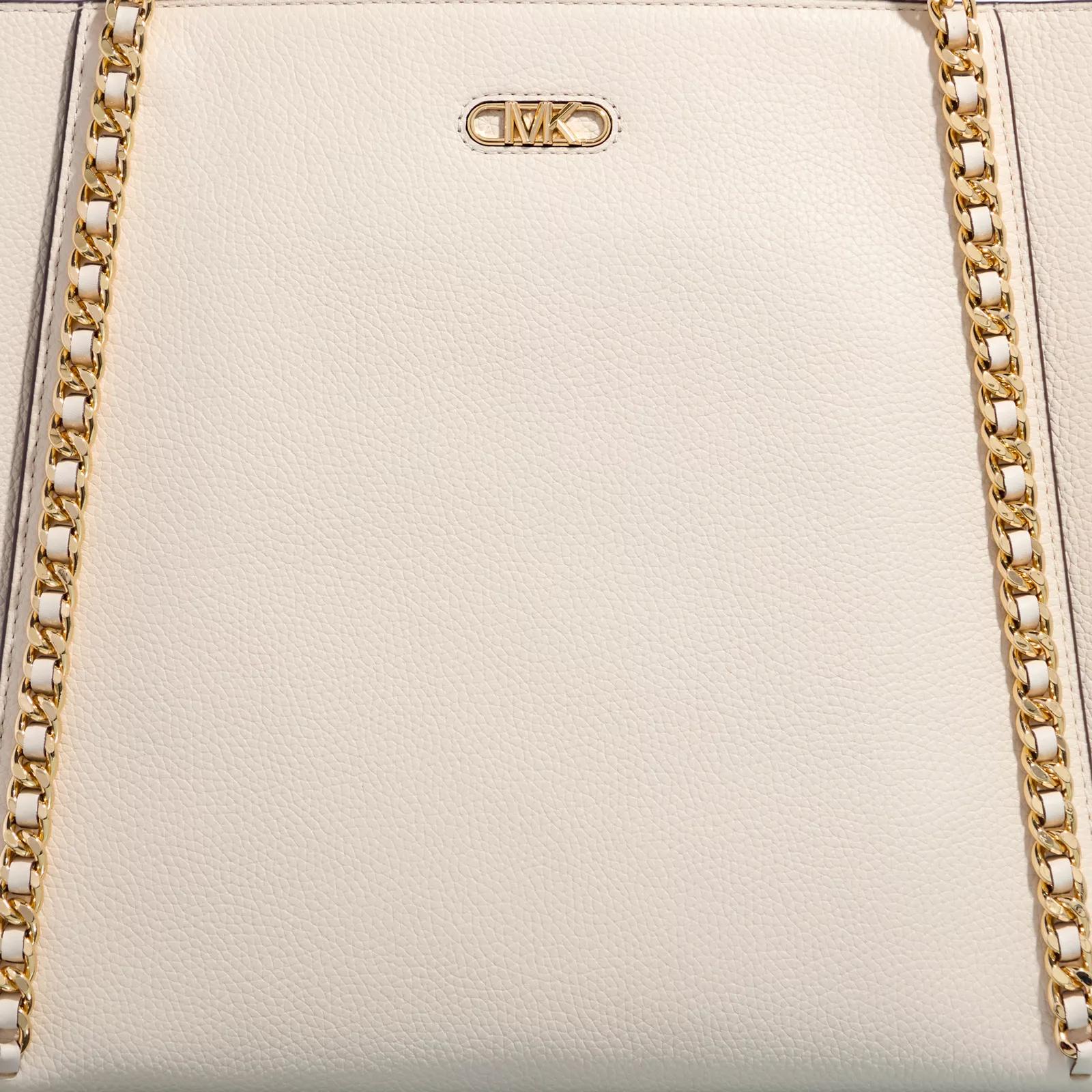 Michael Kors Shoppers Westley Large Top-Zip Chain Tote in crème