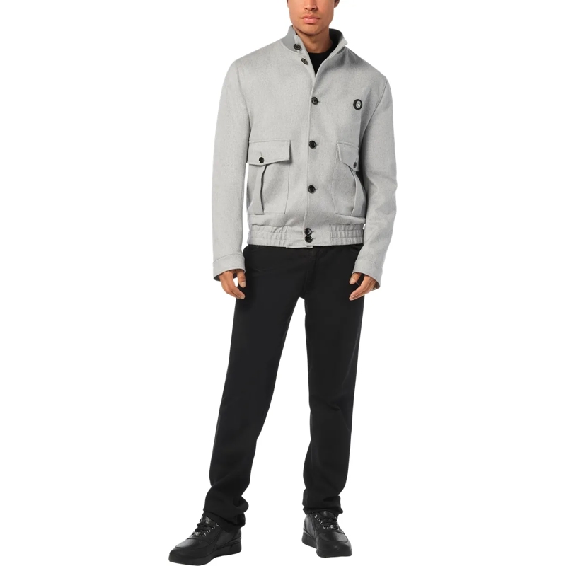 BILLIONAIRE Lederjacke Jacke grau(Image 3)