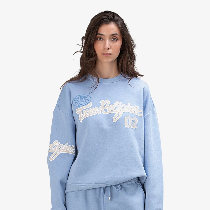 True Religion  Sweatshirt EMBROIDERY hell-blau(Image 6)