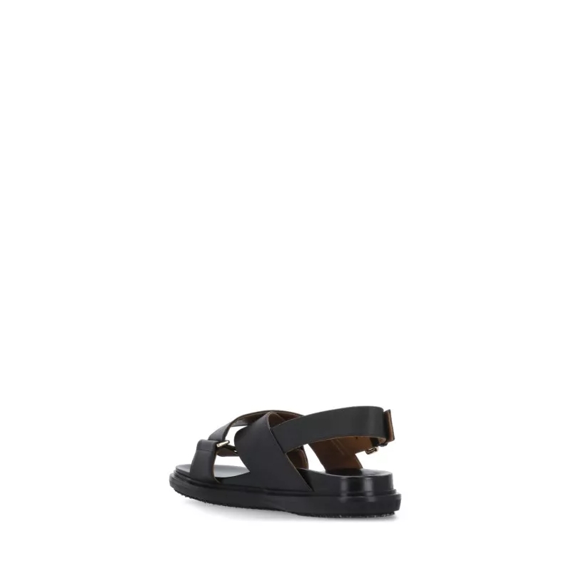 Marni Slides Fb Criscross Sandal Black(Image 10)