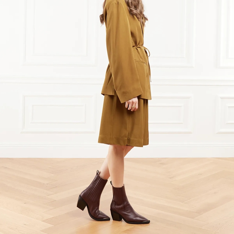 Nubikk Cowboy-Stiefel Liv Loua Metal Bordo Leather(Image 2)