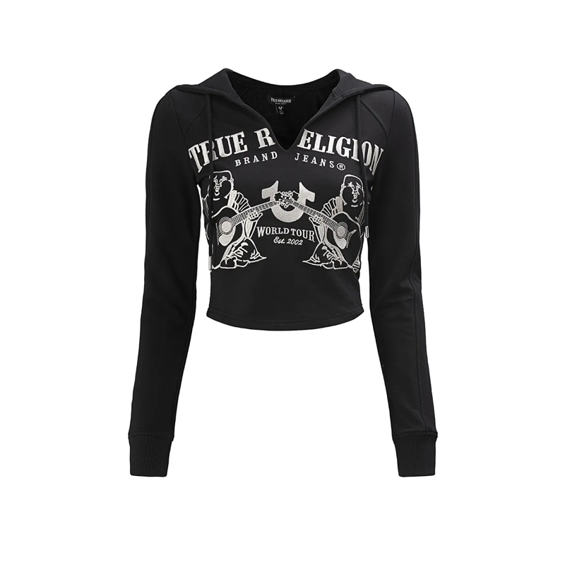 True Religion  Hoodie schwarz