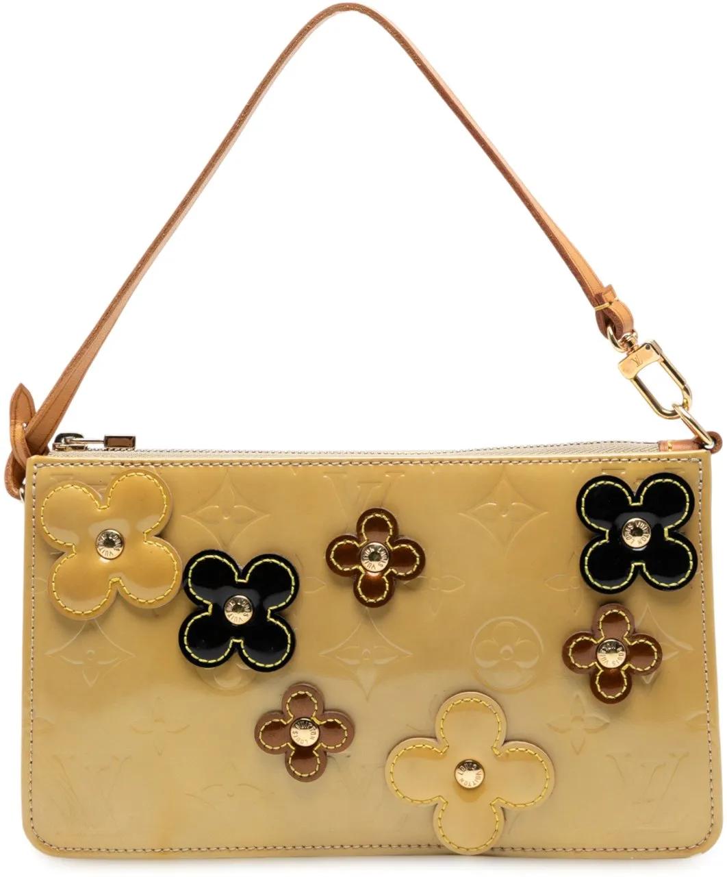 Louis Vuitton Hobo Bags - Monogram Vernis Fleurs Lexington Pochette - Gr. unisize - in Braun - für Damen