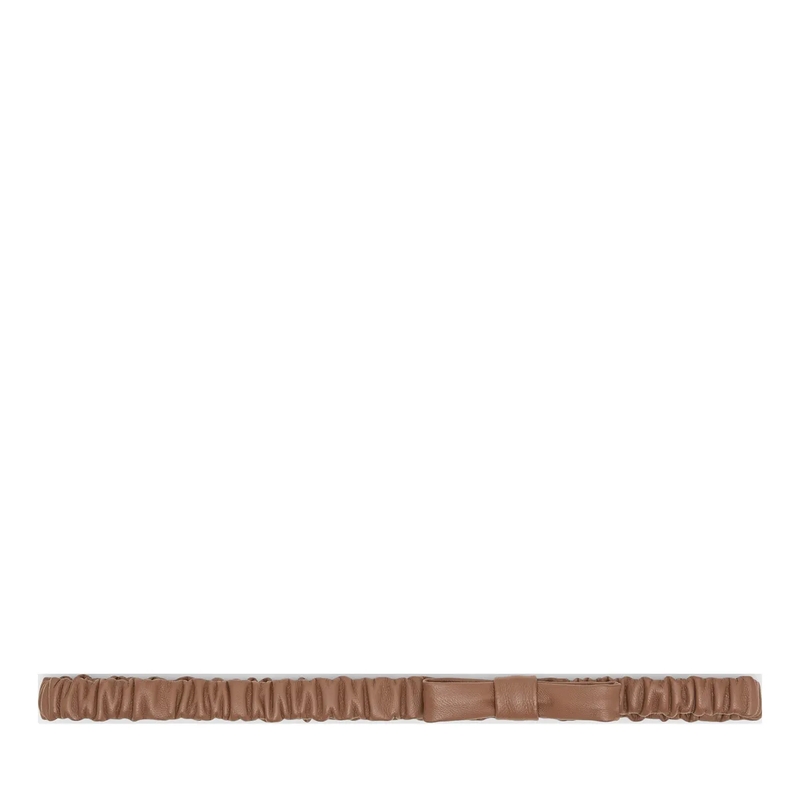 Dorothee Schumacher Gürtel FEMININE EDGE stretch bow belt hazelnut