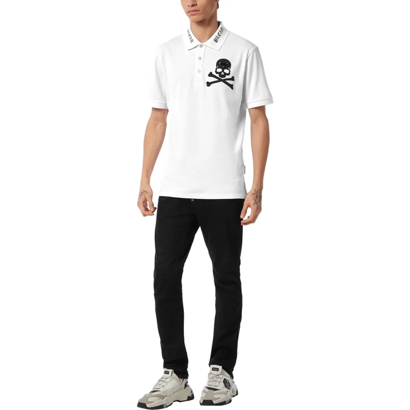 Philipp Plein Top Polohemd Skull weiss(Image 4)