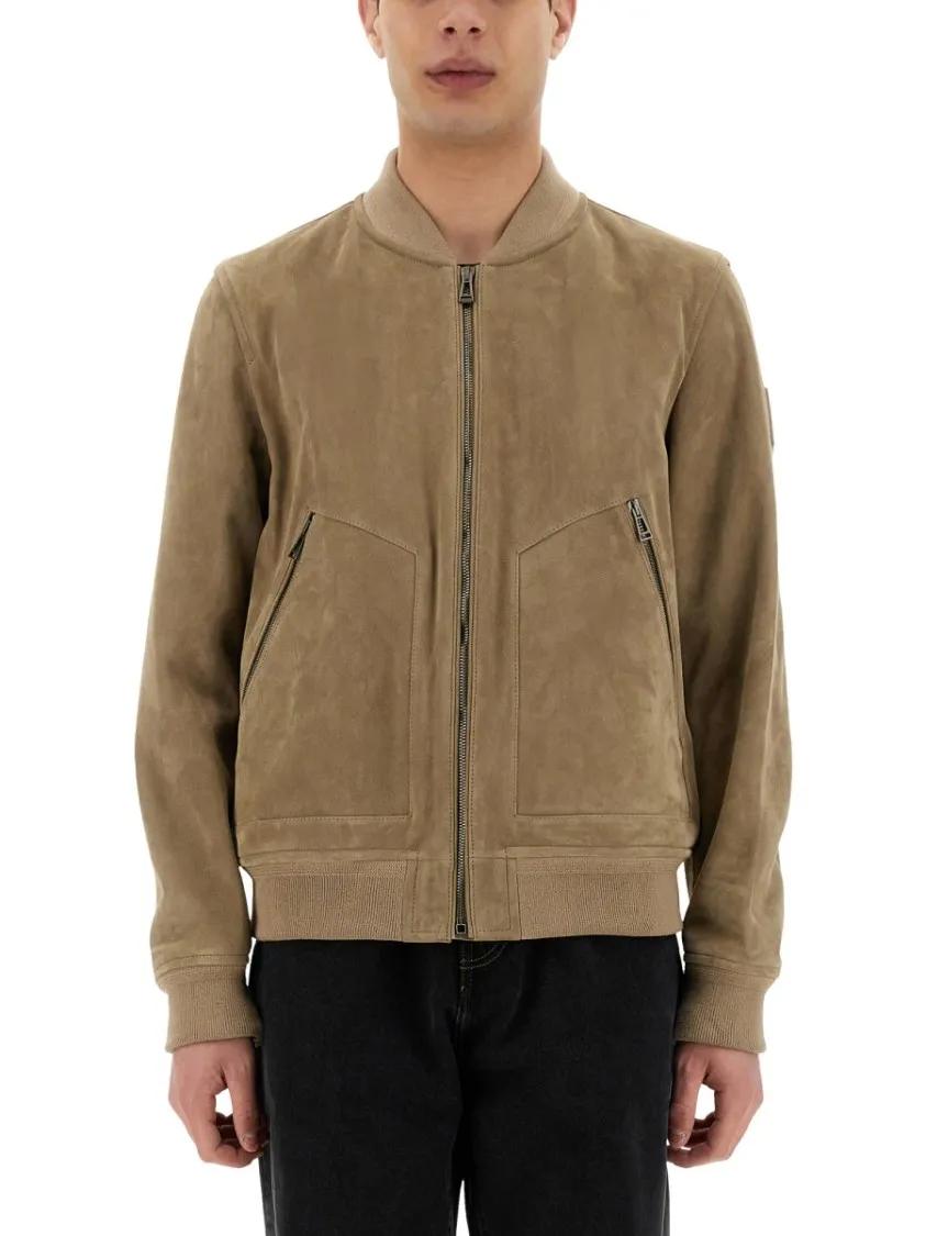 Thumbnail - Belstaff - Goat Leather Jacket - Größe 50 - beige