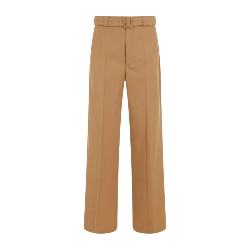Dries Van Noten Pantalon de costume Paulson Camel Polyester Pants Neutrals