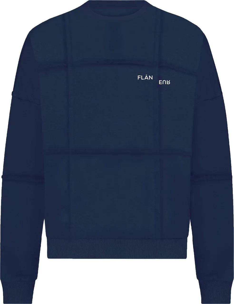 Thumbnail - Flâneur - Flaneur Sweater Blauw Cut And Crew - Größe L - blue