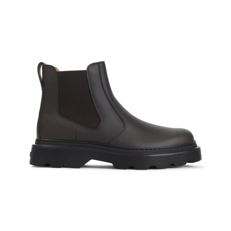 Tod's Bottes Black Leather Ankle Boots Black