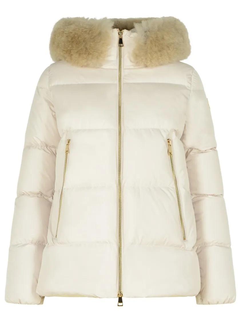 Moncler - %27Laichefur%27 Beige Polyester Down Jacket - Größe 4 - beige