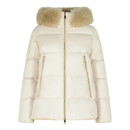 Moncler 'Laichefur' Beige Polyester Down Jacket Neutrals Övergångsjacka