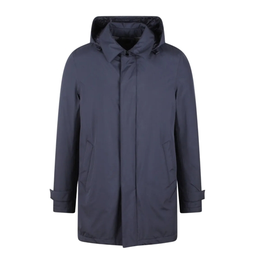 Herno Parka Jassen Nylon Coat Blue