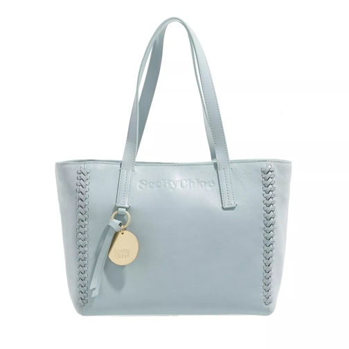 See By Chloé Small Tilder Shopper Leather Sterling Blue Shopping Bag