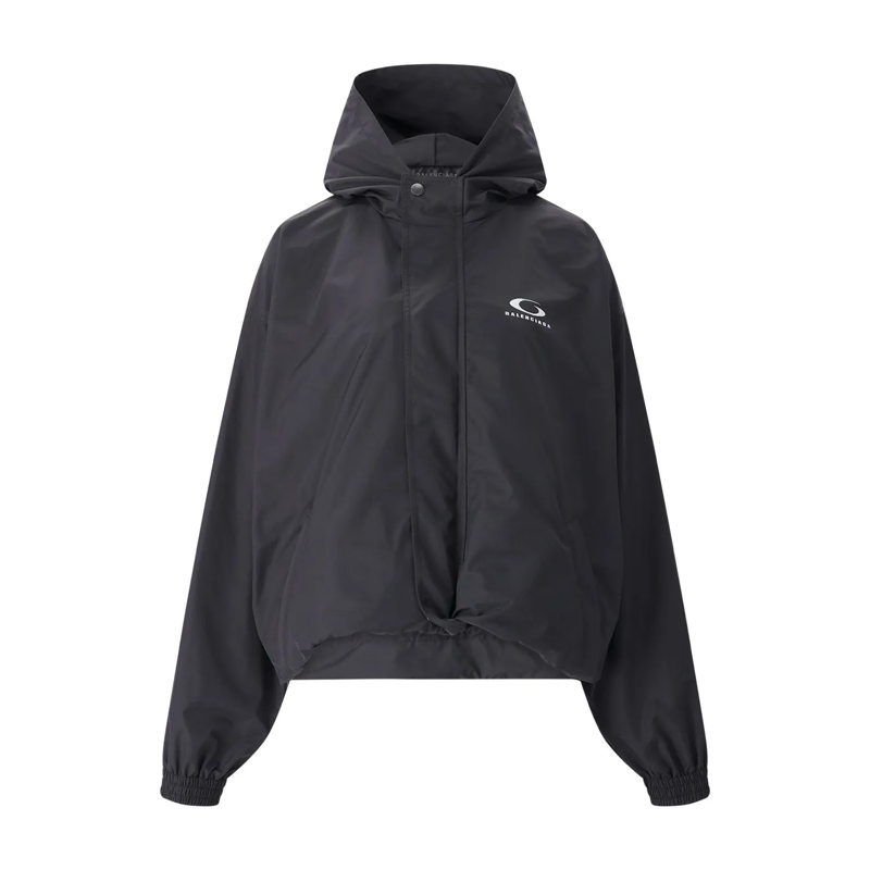 Balenciaga Übergangsjacke Übergangsjacke mit Logo schwarz