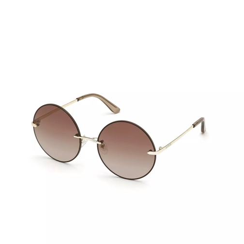 Guess Women Sunglasses Metal GU7643 Gold/Brown Lunettes de soleil