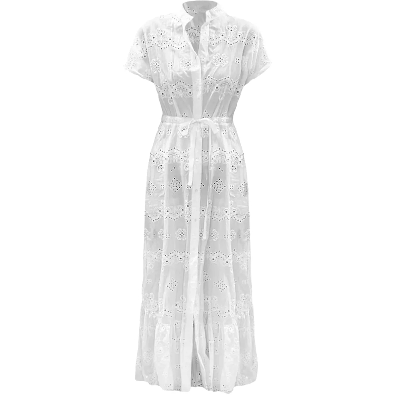 Mc2 Saint Barth Midikleid Dress White weiß