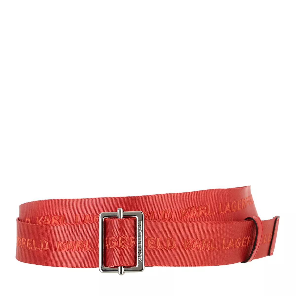 Karl Lagerfeld Gürtel - K/Webbing Belt - Gr. ONE - in Rot - für Damen