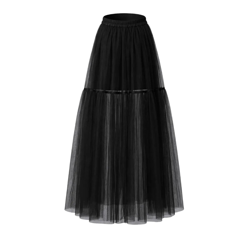 Helene Galwas Maxirock Maxirock aus Tüll MIREYA schwarz