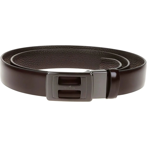 Hogan Leren Riem Accessories Brown schwarz