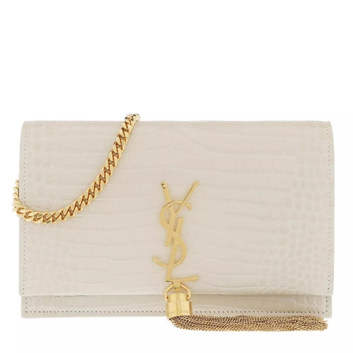 Saint Laurent Kate Monogramme Wallet On Chain Crema Soft Crossbody Bag