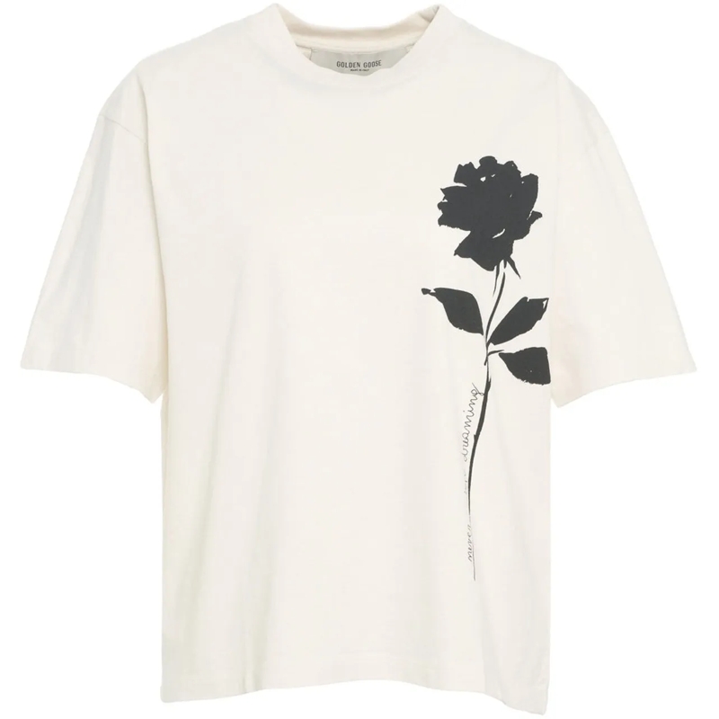 Golden Goose T-shirt T-shirt with print weiß