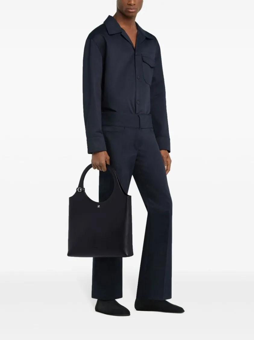 Thumbnail - Courrèges Crossbody Bags - Black Bag With Magnetic Fastening And Dual Handles - Gr. unisize - in Schwarz - für Damen
