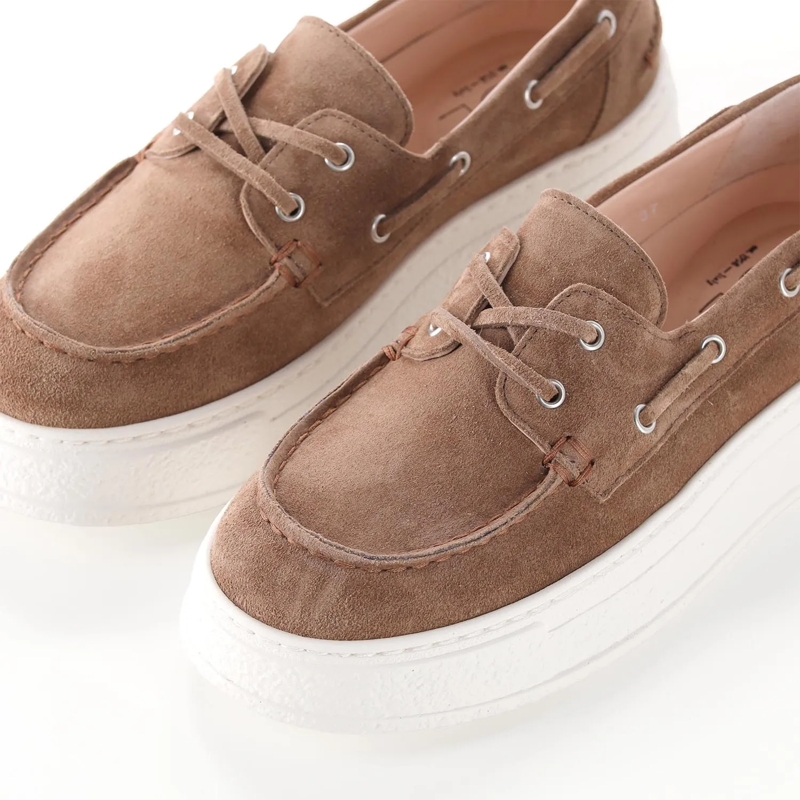 Agl Schnürschuhe Schuhe aus Veloursleder braun(Image 3)