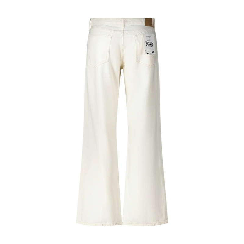 Rag & Bone Pantalons décontractés Relaxed Straight Jeans The Saige weiß(Image 2)